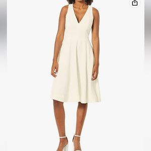 NWT Dress the Population Catalina off white fit and glare cocktail dress Large